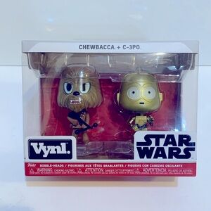 Funko Chewbacca + C-3PO bobbleheads duo